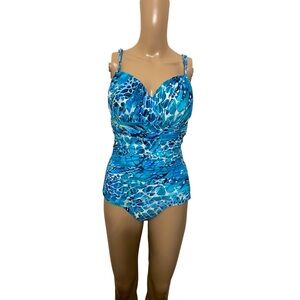 Magicsuit blue one piece bathing suit